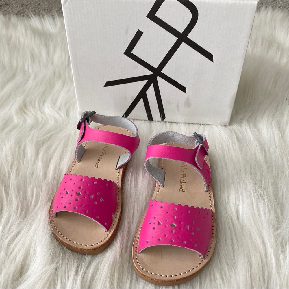 Freshly Picked Pink Leather Sandals - Never Worn